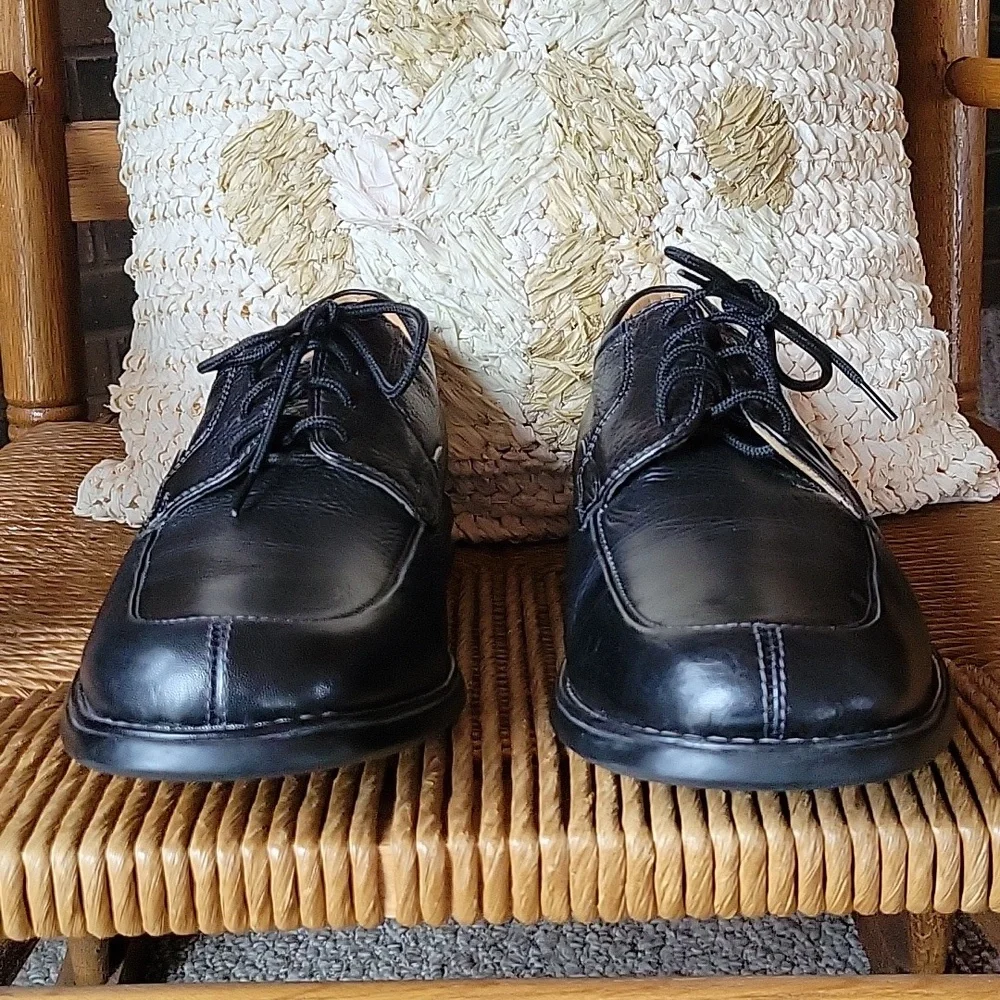 Nunn Bush leather lace up oxford, black, size 10M
